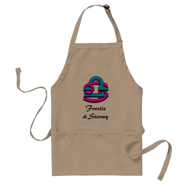 Cancer & Libra PkBl Adult Apron (Front)