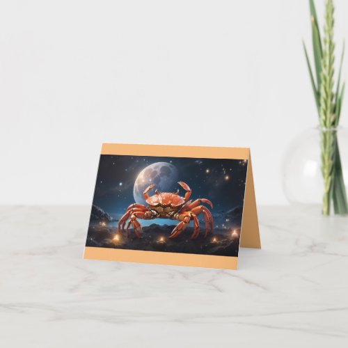 Cancer Lunar Embrace _ Happy Birthday Card