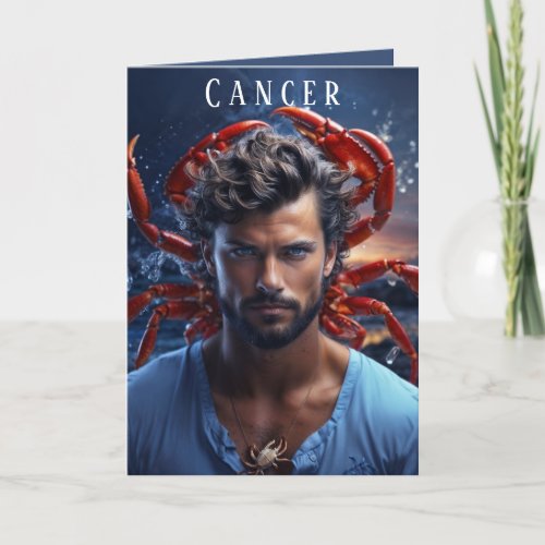 Cancer Male Birthday Card