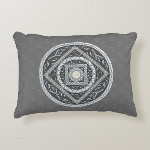 Cancer Mandala Accent Pillow
