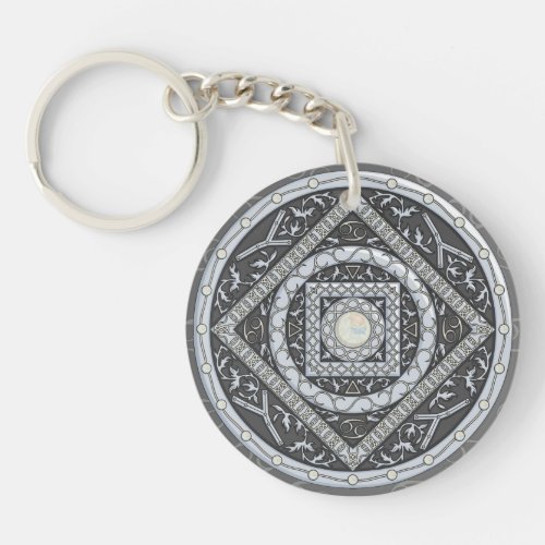 Cancer Mandala Acrylic Keychain