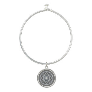 Cancer Mandala Bangle Bracelet