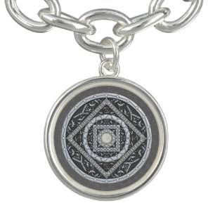 Cancer Mandala Charm Bracelet
