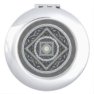Cancer Mandala Compact Mirror