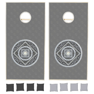 Cancer Mandala Cornhole Set