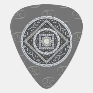 Cancer Mandala Guitar Pick