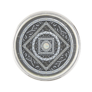 Cancer Mandala Lapel Pin