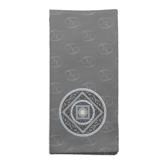 Cancer Mandala Napkin (Folded)