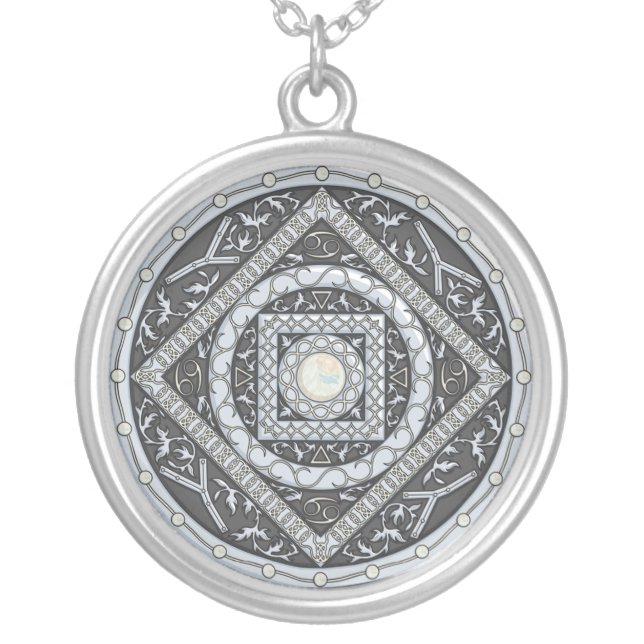 Cancer Mandala Necklace (Front)