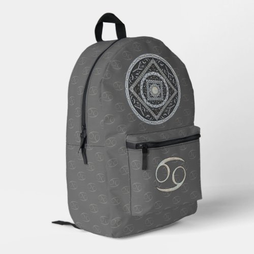 Cancer Mandala Printed Backpack