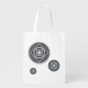Cancer Mandala Reusable Grocery Bag