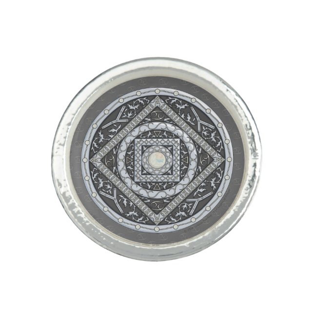 Cancer Mandala Ring (Front)
