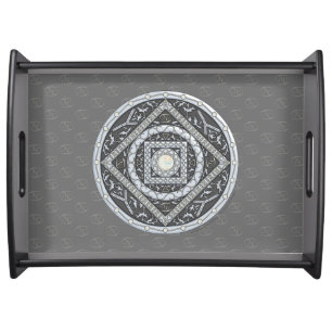 Cancer Mandala Serving Tray