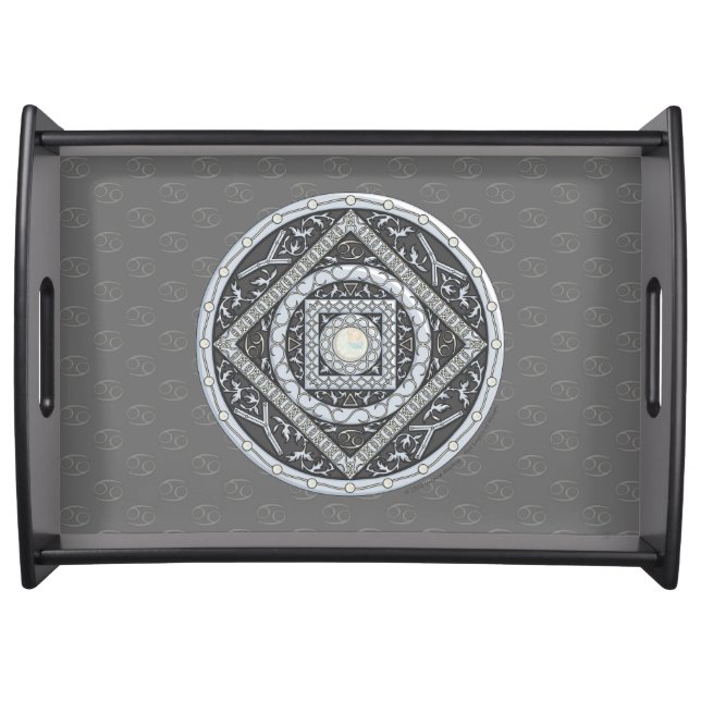 Cancer Mandala Serving Tray (Front)