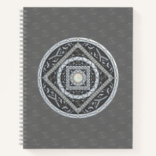 Cancer Mandala Spiral Notebook