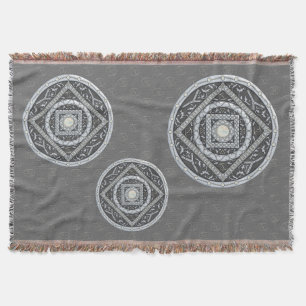 Cancer Mandala Throw Blanket