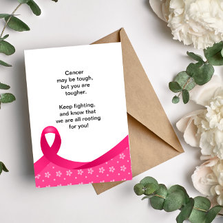 Cancer May Be Tough Get Well for Cancer Patients Holiday Card