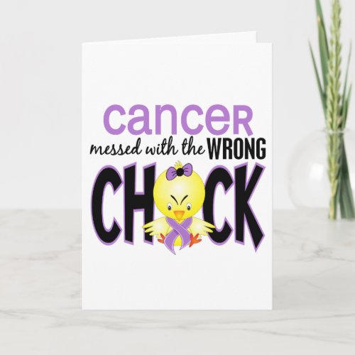 Cancer Messed With The Wrong Chick Card