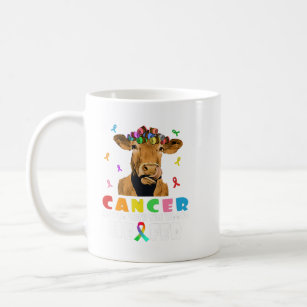 Cancer Messed With The Wrong Heifer Cow Lover Figh Coffee Mug