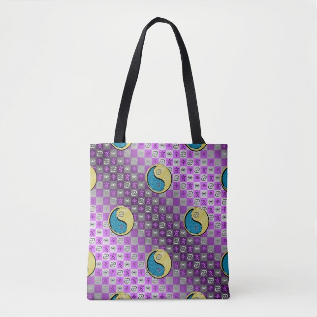 Cancer & Metal Boar Tote Bag (Front)