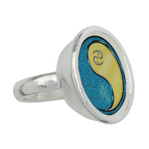 Cancer & Metal Dog Ring