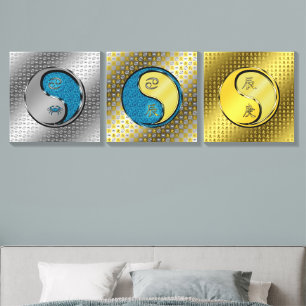 Cancer & Metal Dragon Canvas Photo Tile