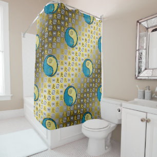 Cancer & Metal Dragon Shower Curtain