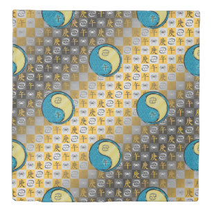 Cancer & Metal Horse Duvet Cover