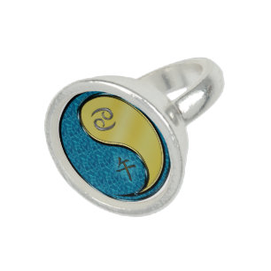 Cancer & Metal Horse Ring