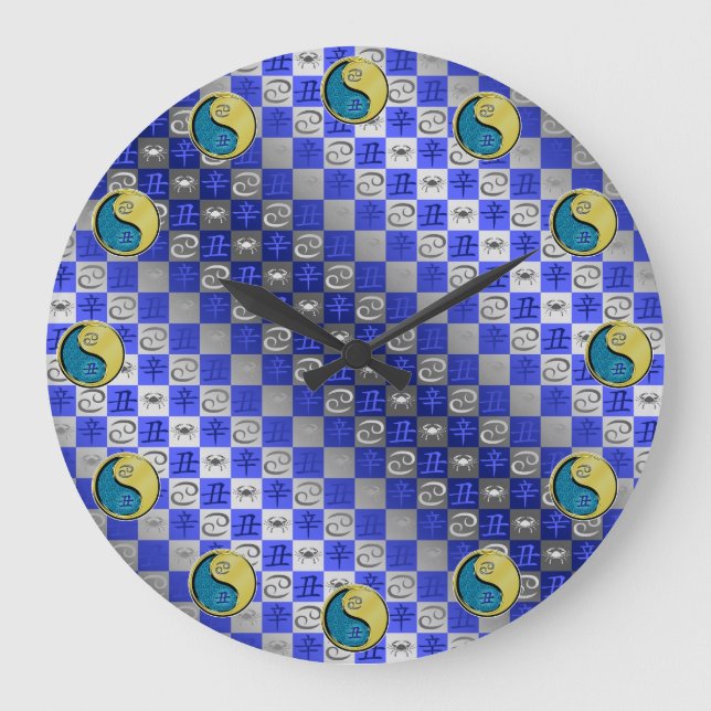Cancer & Metal Ox Large Clock (Front)