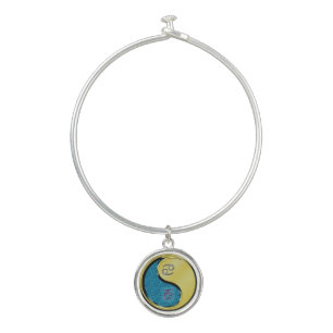 Cancer & Metal Rooster Bangle Bracelet