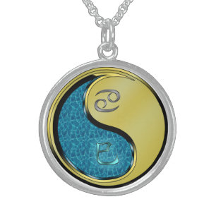 Cancer & Metal Snake Sterling Silver Necklace