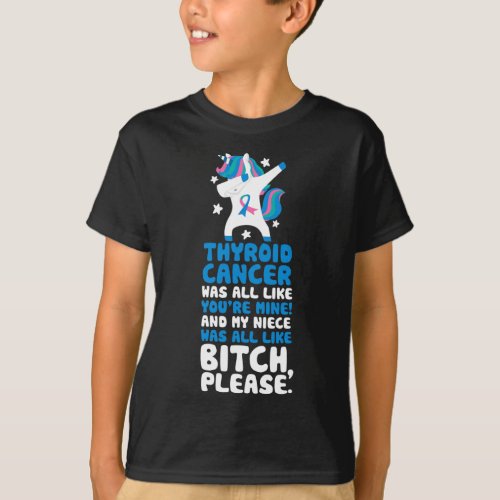 Cancer My Niece Please Unicorn  T_Shirt