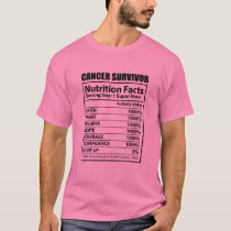 Cancer Nutrition Facts Breast Cancer Awareness Mon T-Shirt