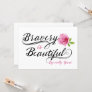 Cancer Patient Encouragement –Bravery is Beautiful Card