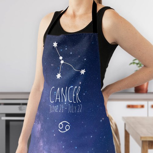 Cancer  Personalized Zodiac Constellation Apron