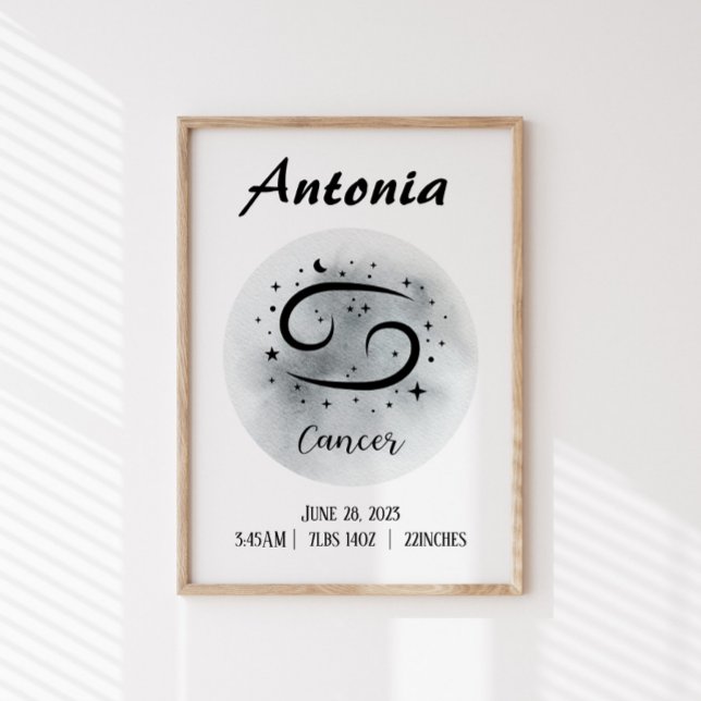 Cancer Personalized Zodiac Custom name Poster (Creator Uploaded)