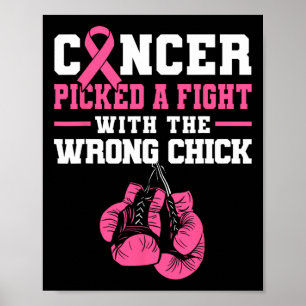 Cancer Picked A Fight With The Wrong Chick Boxing  Poster