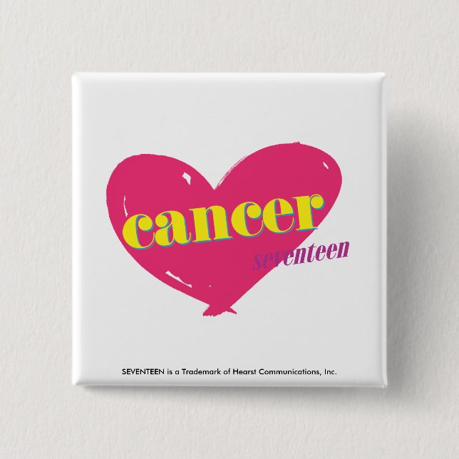 Cancer Pinback Button (Front)
