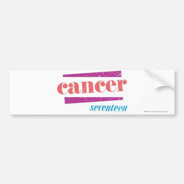 Cancer Pink Bumper Sticker (Front)
