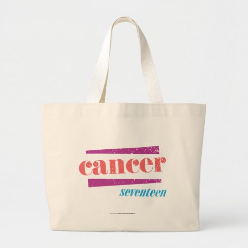 Cancer Pink Large Tote Bag