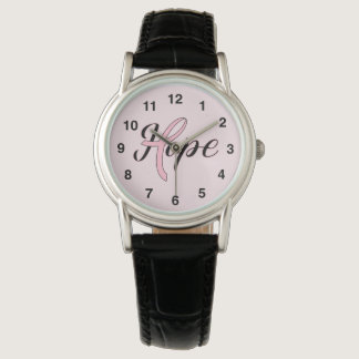 Cancer Pink Ribbon HOPE Watch