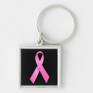 Cancer Pink Ribbon Premium Keychain