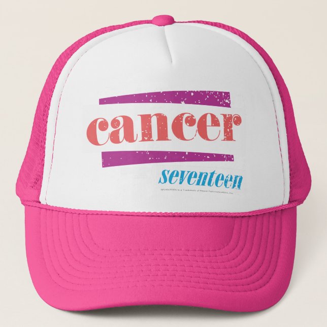 Cancer Pink Trucker Hat (Front)