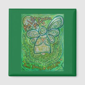 My Life My Choice Green Cancer Art Painting - DonnaBellas Angels