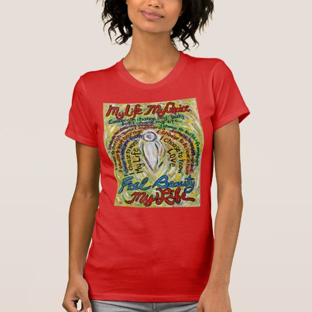 Cancer Poem White Angel Art Custom Shirt (Front)