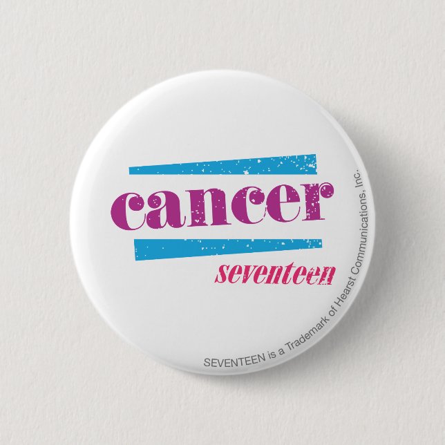 Cancer Purple Button (Front)