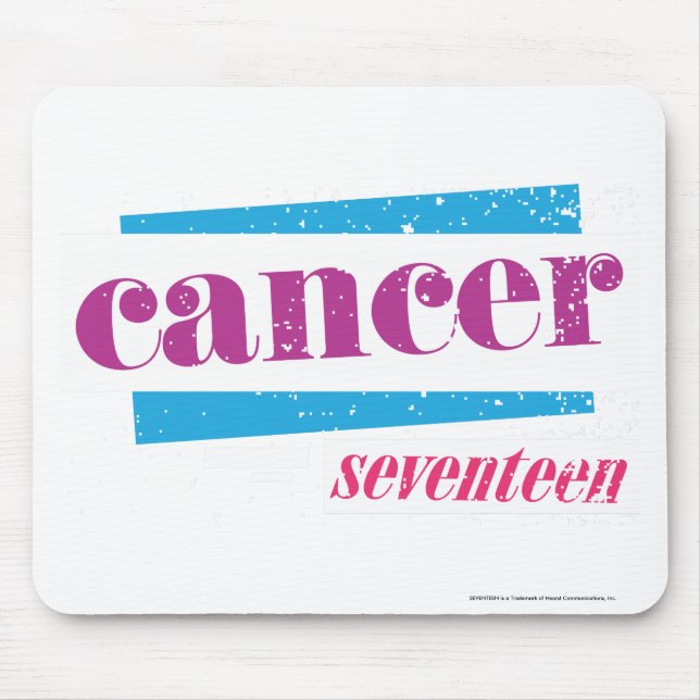 Cancer Purple Mouse Pad (Front)