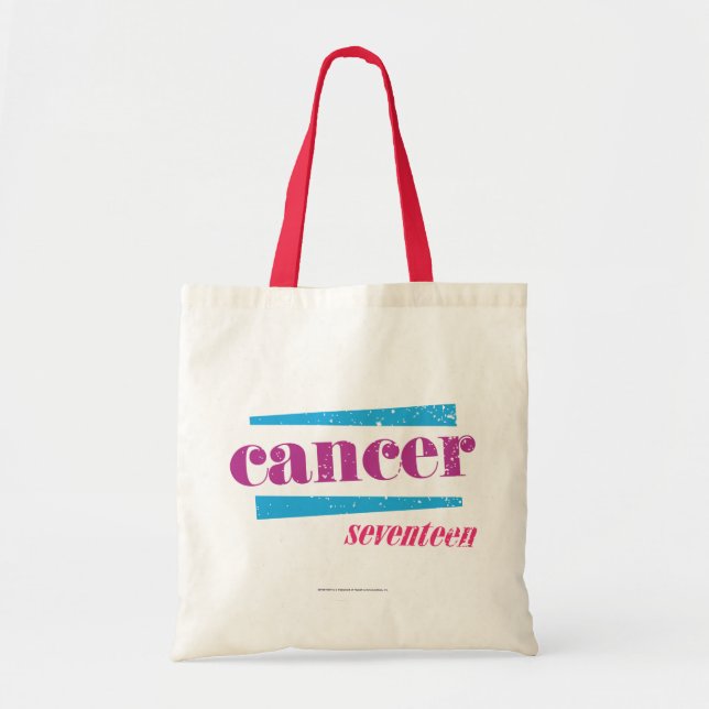 Cancer Purple Tote Bag (Front)