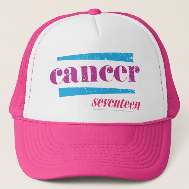 Cancer Purple Trucker Hat (Front)